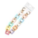 Catena in resina lucida a maglie quadrate grandi 3cm ideale come manico per borsa