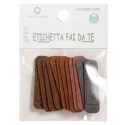 Sew-on felt label with 'Handmade' inscription for handicraft creations