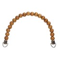 Handle with wooden beads ideal for crocheted handbags and clutches