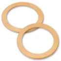Manici per borse rotondi in leggero legno larghi 16 cm e spessore 2 cm - 2 pezzi