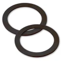 Manici per borse rotondi in leggero legno larghi 16 cm e spessore 2 cm - 2 pezzi