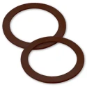 Manici per borse rotondi in leggero legno larghi 16 cm e spessore 2 cm - 2 pezzi