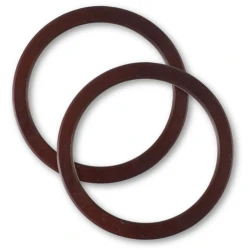 Round wooden bag handles 16 cm wide and 1.5 cm thick - 2 pieces