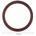 Manici per borse rotondi in legno larghi 16 cm e spessore 1,5 cm - 2 pezzi