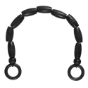 Natural wooden handle with rings for DIY crochet bags