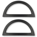 Manici per borse a semicerchio in legno naturale 20 cm - 2 pezzi