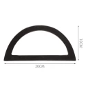 Manici per borse a semicerchio in legno naturale 20 cm - 2 pezzi