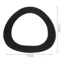 Manici per borse ovali in legno naturale 15cm confezione 2 pezzi