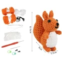Kit Chuck lo scoiattolo Set per realizzare un amigurumi completo