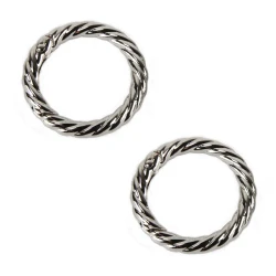 Round spring hooks with braided rope processing Ø 3.5 cm