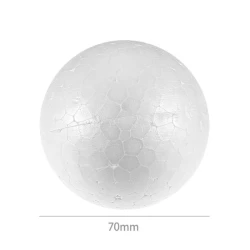 Polystyrene ball diameter 7cm for Christmas decorations - 2 pack 2