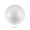 Polystyrene ball diameter 7cm for Christmas decorations - 2 pack