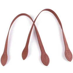 Manici per borse in eco pelle nera 60cm ideali da portare a spalla 2