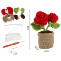 Kit Rosa Rossa Set per realizzare un amigurumi completo
