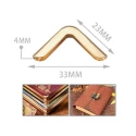 Smooth metal corners for finishing bag corners Set 12 pieces