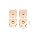 Magnetic sewing clasp 18mm - Pack 2 Pieces gold