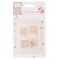 Magnetic sewing clasp 18mm - Pack 2 Pieces gold 2