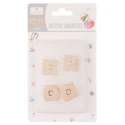 Magnetic sewing clasp 18mm - Pack 2 Pieces gold