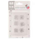 Magnetic sewing clasp 14mm - Pack 3 Pieces silver