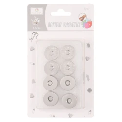 Magnetic clasp Silver or Gold diameter 18mm - pack 4 pieces 2