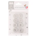 Magnetic clasp Silver or Gold diameter 18mm - pack 4 pieces