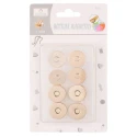 Magnetic clasp Silver or Gold diameter 18mm - pack 4 pieces