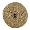 Fettuccia in Lycra Soft Shine Glitter senza imperfezioni per borse all'uncinetto rocca da 400gr - tortora argento PL7000 Mas