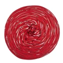 Flawless Soft Shine Glitter Lycra ribbon for crochet bags, 400g spool - silver red PL7000 Mas
