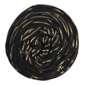 Flawless Soft Shine Glitter Lycra ribbon for crochet bags, 400g spool - black and gold PL7000 Mas