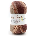 Miss Tricot Filati's Van Gogh Batik 100g ball of gradient yarn in microfibre, colour 10 desert