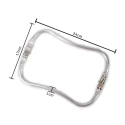 Chiusura a molla forma ondulata a scomparsa per realizzare borse e pochette clutch 24 cm