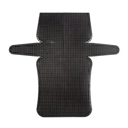 Shaped black canvas net to make a small crocheted clutch bag 18x11cm
