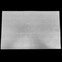Rete canvas nera per realizzare borse all'uncinetto 50x33cm con foro 2,5mm 2