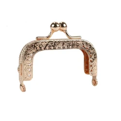 Chiusura per borsellino clic clac rettangolare petit mini 6,5cm oro