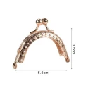 Clasp for clic clac arco petit mini purse in gold metal