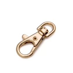 Gancio moschettone a molla piccolo 12 x 39mm oro