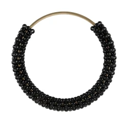 Round handle with pearls and gold metal core ideal for bags and clutches