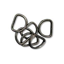 Fibbia mezzaluna 20mm - anello semicircolare (6 pezzi)