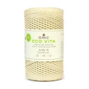 Cordino Eco Vita 4 DMC per macramè e borse all'uncinetto rocca da 250gr. colore panna 01