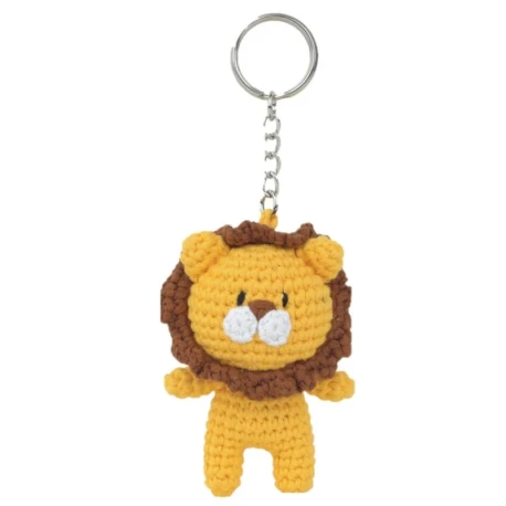 Levi the Lion Kit - amigurumi key ring in gift box