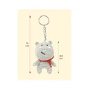 Hank the Hippo Set for making an amigurumi keychain