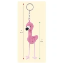 Kit Flo il fenicottero Set per realizzare un amigurumi portachiavi