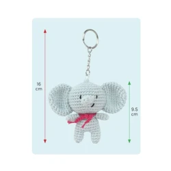 Kit Eli l'elefante Set per realizzare un amigurumi portachiavi - A28C08-XS Anchor 2