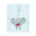 Eli the elephant Set for making an amigurumi key ring