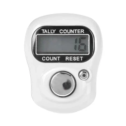 Digital ring counter with LCD display for knitting and crochet