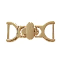 Slim fastener with gold/silver swivel 5x2 cm