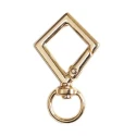 Moschettoni a rombo in metallo oro, design geometrico e moderno per borse e accessori