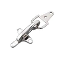 Elegant metal hook fastener for coats and bags FF640-60 Benox silver colour