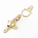 Alamaro in metallo a gancio elegante chiusura per cappotti e borse FF640-60 Benox colore oro