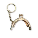 Clic clac closure with key ring petit mini gold coin purse